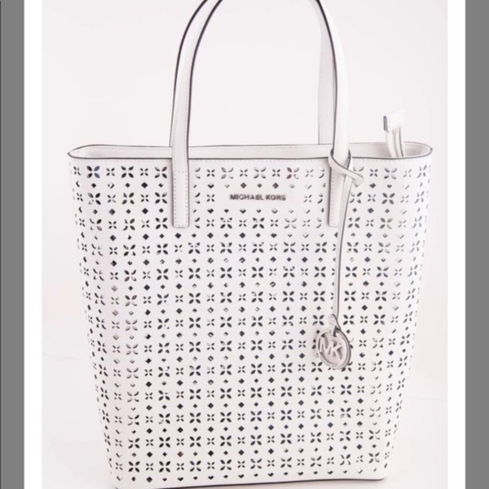 Michael Kors Hayley Laser Cut Leather Bag
